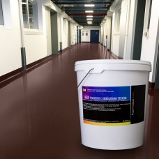 Эпоксидный наливной пол "Технопол" набор с кварцевым песком  (12,060 кг) коричневый (RAL 8017)